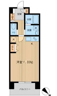六本木ライズハウス【5階】の間取り