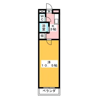 ミューズコートI【4階】の間取り