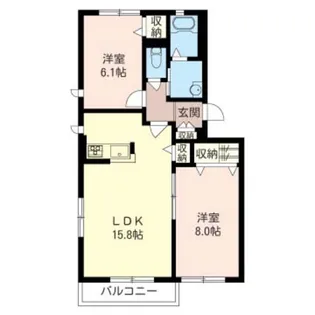 クレールA【3階】の間取り