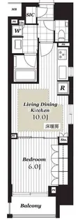 オープンレジデンシア日本橋横山町【10階】の間取り