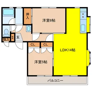 芙蓉館【2階】の間取り