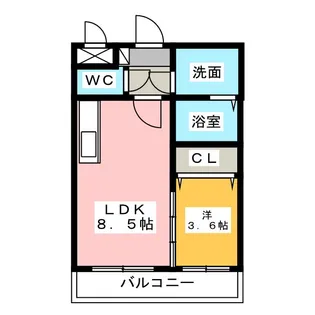Coq Gasseau【4階】の間取り
