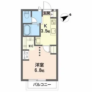 ジュネスヒル【2階】の間取り