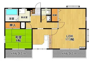 ドーブルハウス B棟【2階】の間取り
