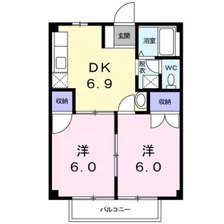 メゾンヒルズI【2階】の間取り