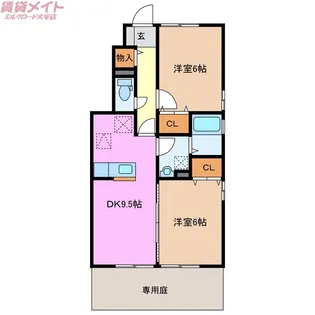 ステラビレッジA棟【1階】の間取り