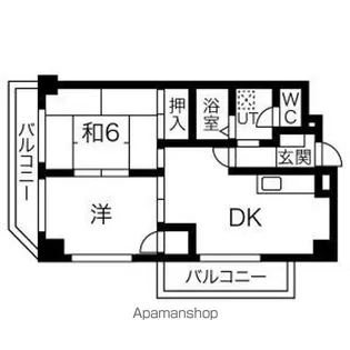 エクセルコート千里丘【1階】の間取り