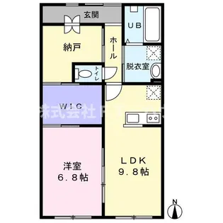 Queue de chien 2er【3階】の間取り