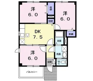 ベル メゾンA【1階】の間取り