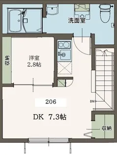 Agrande Nishi-Kokubunji(エイグラン西国分寺)【2階】の間取り
