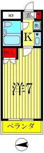 ジョイフル北小金【4階】の間取り
