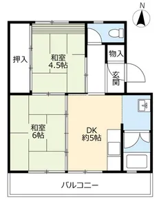 UR藤山台【2階】の間取り