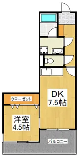 コスモ一橋学園【5階】の間取り