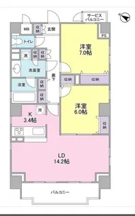 ヴェルデュール本郷 壱番館【8階】の間取り