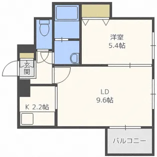 セラムビル円山【5階】の間取り