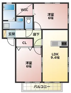 エクセラン【1階】の間取り