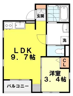 Liebe小竹向原【3階】の間取り