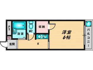 ボンジュールムサシ【1階】の間取り