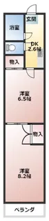ハイツスウィート1【2階】の間取り