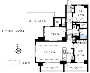 イノバス西荻窪【6階】の間取り