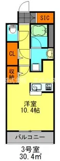 蘇我・ベイサイドスクエア【3階】の間取り