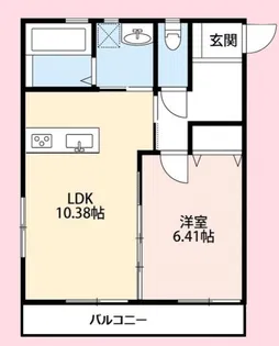 B・キャッスル宮原【3階】の間取り