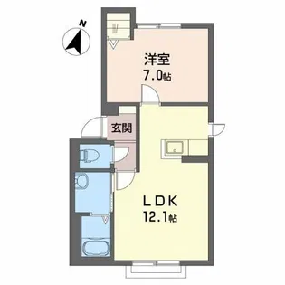 シャーメゾンカルナ【2階】の間取り