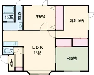 ハイツいちい【2階】の間取り