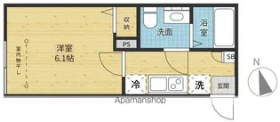 ASTERIA FUTAWA【1階】の間取り