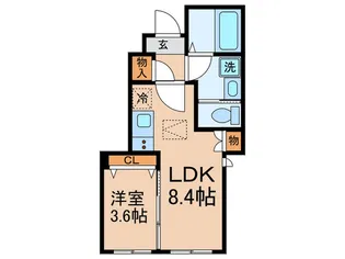 コーポ レイ【1階】の間取り