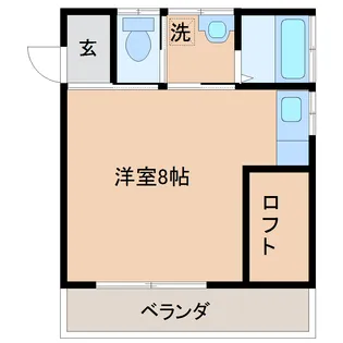 シャレル下蓮K【2階】の間取り