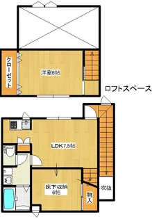 福島県郡山市大町2【アパート】の間取り