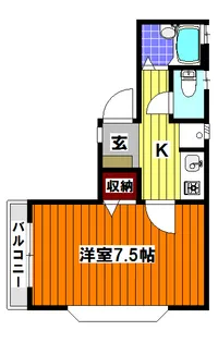 メゾンソレイユ【1階】の間取り