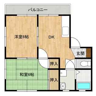 メゾングリーン B【2階】の間取り