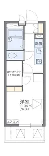 レオパレスサンモール【2階】の間取り
