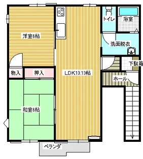 ファミール川島A【1階】の間取り