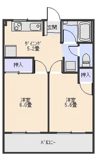 リリィ【3階】の間取り