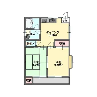 ハイツヨシダ【2階】の間取り