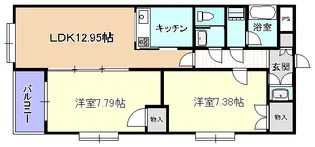 ベルエトワール【3階】の間取り