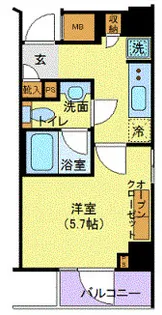 神奈川県川崎市幸区柳町【マンション】の間取り