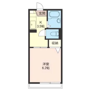 シャーメゾン エントピア大和田A【2階】の間取り