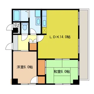 滋賀県大津市国分1【マンション】の間取り