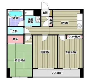 メイングリーン小川【2階】の間取り