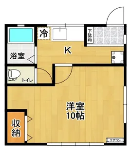 学生第一コーポ【1階】の間取り
