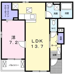 ブルーム【1階】の間取り