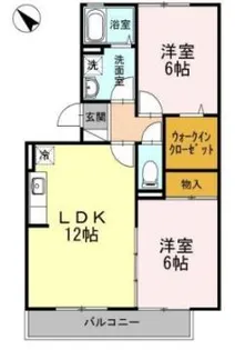 セジュール新涯【2階】の間取り