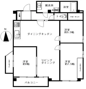 メゾンカワナ【2階】の間取り