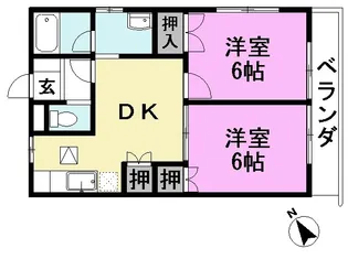 メゾンシャルム【2階】の間取り