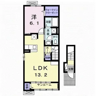 ブライトガーデンハウス.S I【2階】の間取り