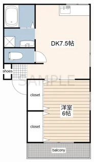 すずらんII【2階】の間取り